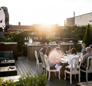 Chicago Rooftop dinner