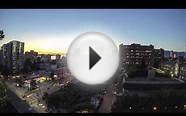 Sunset timelapse rooftop terrace, Vancouver